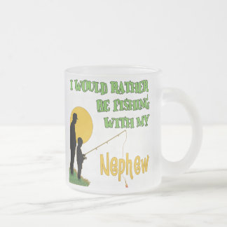 Taza De Cristal Esmerilado Pesca con mi sobrino