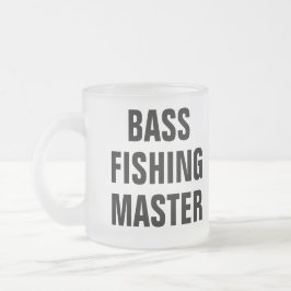Taza De Cristal Esmerilado Pesca Personalizada