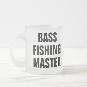 Taza De Cristal Esmerilado Pesca Personalizada