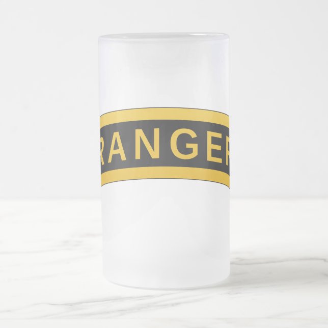 Taza De Cristal Esmerilado Pestaña Ranger (Centro)