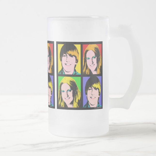 Taza De Cristal Esmerilado Petición de encargo de la foto del arte pop del (Derecha)