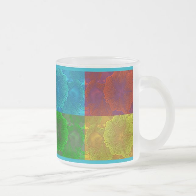 Taza De Cristal Esmerilado Petunia Pop (Derecha)