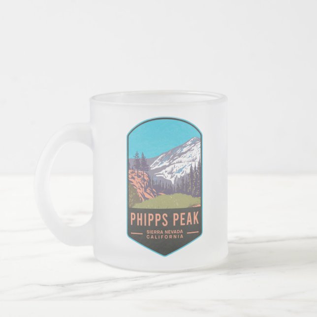 Taza De Cristal Esmerilado Phipps Peak California (Izquierda)