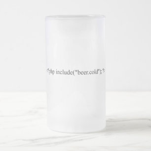 Taza De Cristal Esmerilado <?php include("beer.cold"); ?>