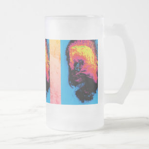 Taza De Cristal Esmerilado pimienta y plástico silenciado