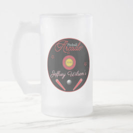 Taza De Cristal Esmerilado Pinball Arcade Drinkware Froer Beer Glass Mug