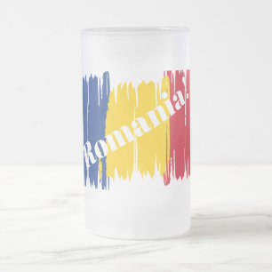 Taza De Cristal Esmerilado Pincel artístico Rumania