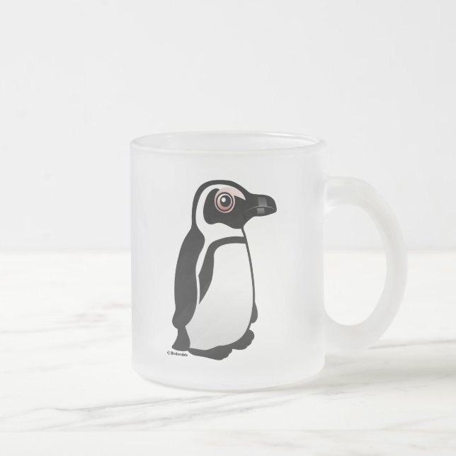 Taza De Cristal Esmerilado Pingüino africano (Derecha)
