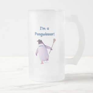Taza De Cristal Esmerilado Pingüino de LaCrosse