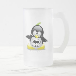 Taza De Cristal Esmerilado Pingüino del eje de balancín punky