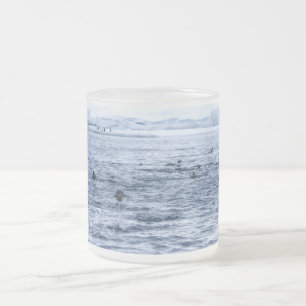 Taza De Cristal Esmerilado Pingüino volador