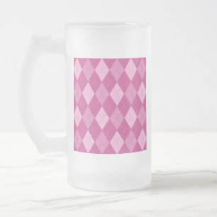 Taza De Cristal Esmerilado Pink Argyll