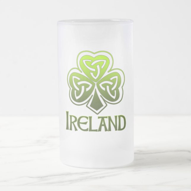 Taza De Cristal Esmerilado Pinta irlandesa (Centro)