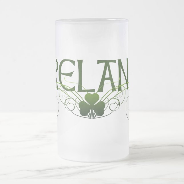 Taza De Cristal Esmerilado Pinta irlandesa (Centro)