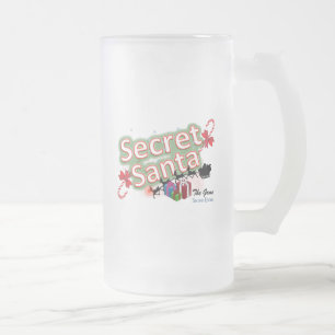 Taza De Cristal Esmerilado Pintura de cristal escarchado de Santa Cruz