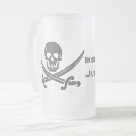 Taza De Cristal Esmerilado Pirata instantáneo - Sólo agregar ron