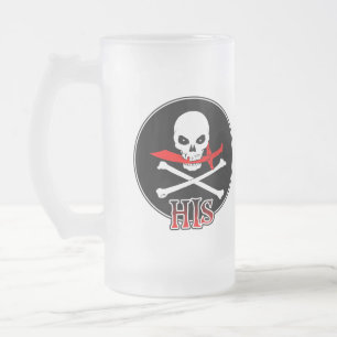Taza De Cristal Esmerilado Pirata Su