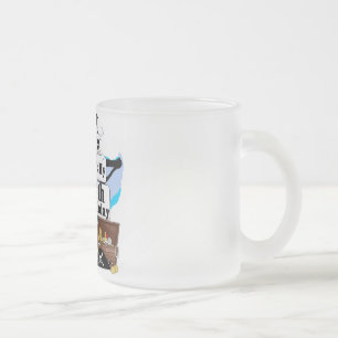 Taza De Cristal Esmerilado Piratee las 4tas camisetas y regalos del