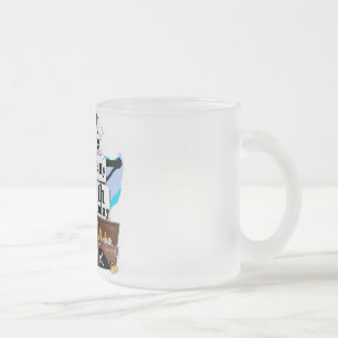 Taza De Cristal Esmerilado Piratee las 6tas camisetas y regalos del