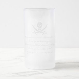 Taza De Cristal Esmerilado PirateLife, GlassSteinMug