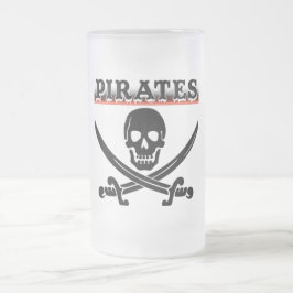 Taza De Cristal Esmerilado Pirates Frost Glass Beer Mug