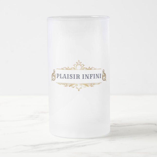 TAZA DE CRISTAL ESMERILADO PLAISIR INFINI   (Centro)