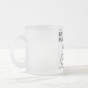 Taza De Cristal Esmerilado Planeo ir en bicicleta cuando me jubile