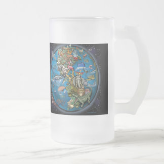 Taza De Cristal Esmerilado Planeta animal
