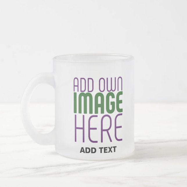 TAZA DE CRISTAL ESMERILADO PLANTILLA DE TEXTO DE IMAGEN BLANCA SIMPLE EDITABL (Izquierda)