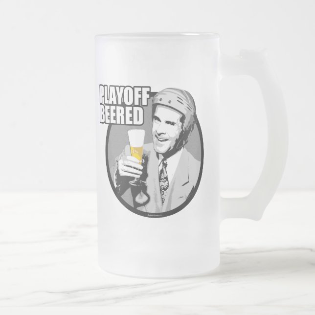 Taza De Cristal Esmerilado Playoff de hockey (Derecha)
