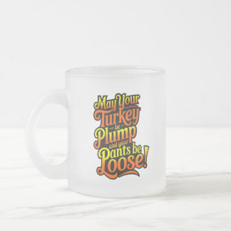 Taza De Cristal Esmerilado Plump Turquía, Personalizado Diva Turkey, Mug