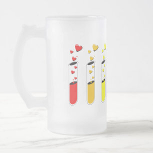 Taza De Cristal Esmerilado poción de amor de arco iris
