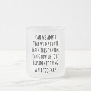 Taza De Cristal Esmerilado ¿Podemos admitir?
