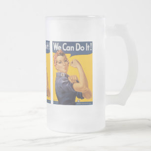Taza De Cristal Esmerilado Podemos hacerlo la guerra mundial 2