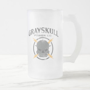 Taza De Cristal Esmerilado Poder Co. de Grayskull