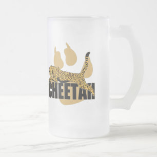 Taza De Cristal Esmerilado Poder del guepardo
