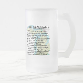 Taza De Cristal Esmerilado Podría Ser Un Michigander Si: