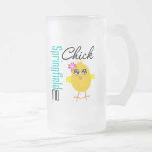 Taza De Cristal Esmerilado Polluelo de Springfield MES