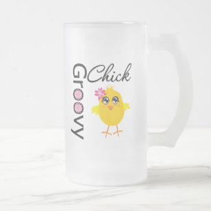 Taza De Cristal Esmerilado Polluelo maravilloso