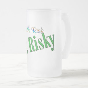 Taza De Cristal Esmerilado Ponerse arriesgado