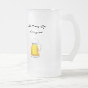 Taza De Cristal Esmerilado Ponga su cerveza en un "stein" para que tenga mejo