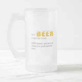 Taza De Cristal Esmerilado Por qué la cerveza es mejor que la impresión de ci
