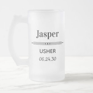 Taza De Cristal Esmerilado Portero Personalizado
