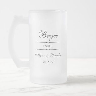 Taza De Cristal Esmerilado Portero Personalizado