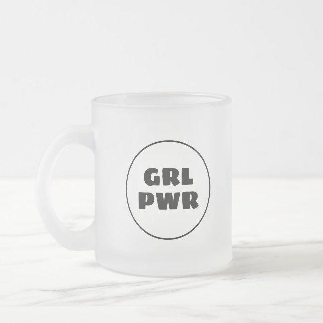 Taza De Cristal Esmerilado Potencia chica (Izquierda)