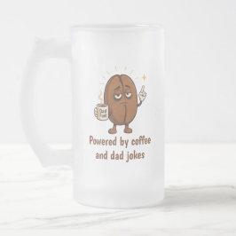 Taza De Cristal Esmerilado Potenciado por Café Divertido Granos de Café Día d