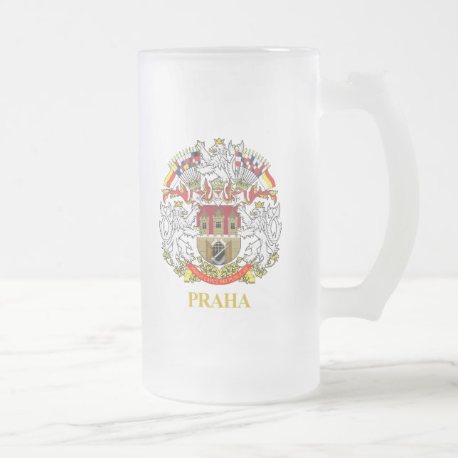 Taza De Cristal Esmerilado Praha (Praga) (Derecha)