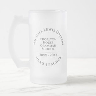 Taza De Cristal Esmerilado Premio al profesor jefe