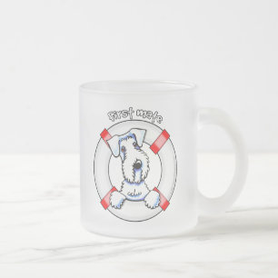 Taza De Cristal Esmerilado Primer compañero de Sealyham Terrier
