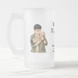 Taza De Cristal Esmerilado Primer Día del Padre Papá desde 2026 Estilo Anime